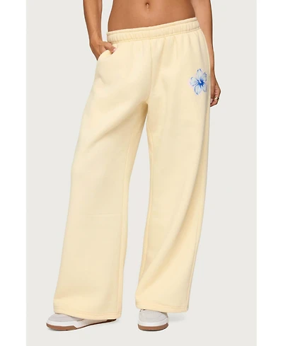 Edikted Women's Tropical Bloom Sweatpants