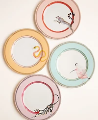 Yvonne Ellen Animal Dinner Plates, Set of 4