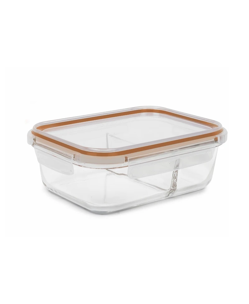 Sedona Kitchen 2-Pack Two Compartment Glass Storage Set