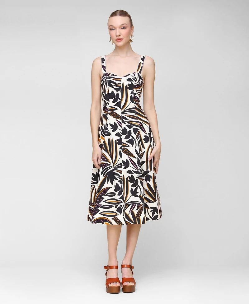 Avec Les Filles Women's Fit & Flare Floral-Print Dress