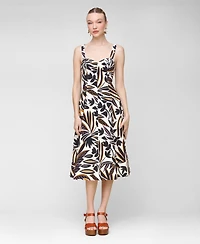 Avec Les Filles Women's Fit & Flare Floral-Print Dress