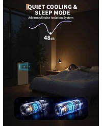 gaomon 10,000 Btu Portable Ac, 3-in-1 Cooling, Dehumidifier & Fan for 450 Sq.Ft, Smart Sleep Mode