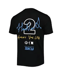 Round21 Men's and Women's Hailey Van Lith Black Chicago Sky Name Number T-Shirt