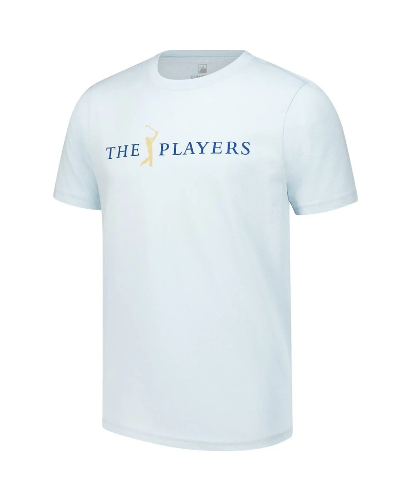 Flomotion Big Boys and Girls Light Blue The Players Florida Outline T-Shirt