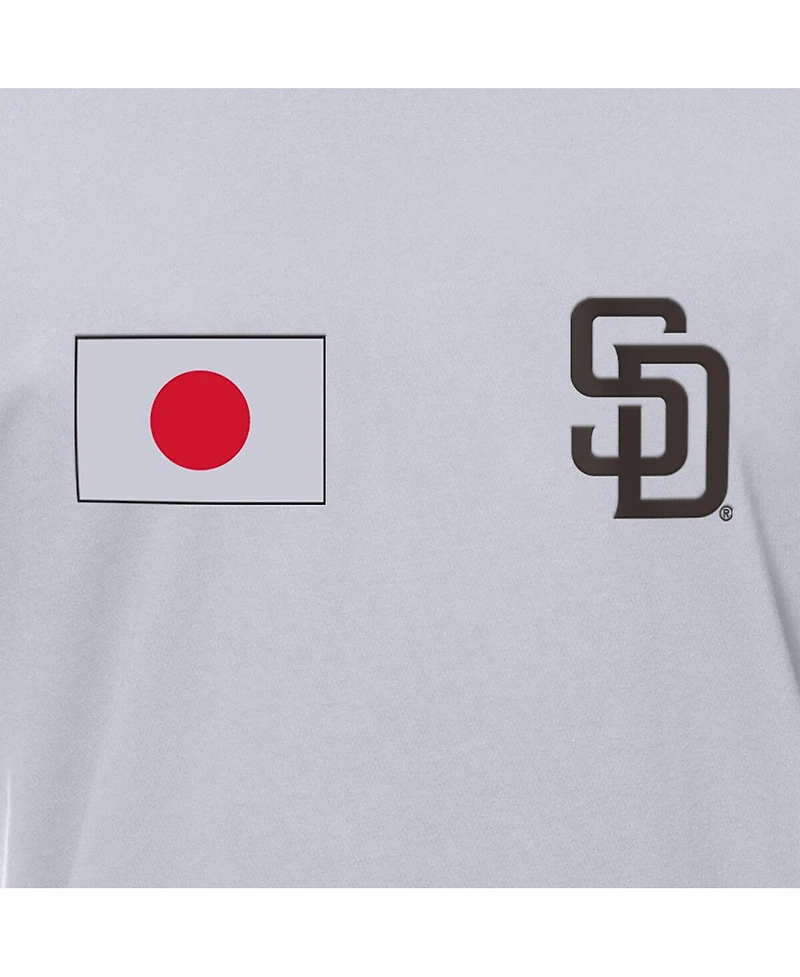 New Era Men's White San Diego Padres Japanese Flag T-Shirt