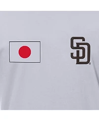 New Era Men's White San Diego Padres Japanese Flag T-Shirt
