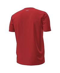 Under Armour Men's Red Wisconsin Badgers 2025 Sideline Football Performance T-Shirt