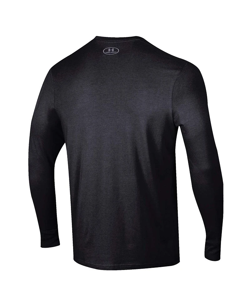 Under Armour Men's Wisconsin Badgers 2025 Sideline Football Performance Cotton Long Sleeve T-Shirt