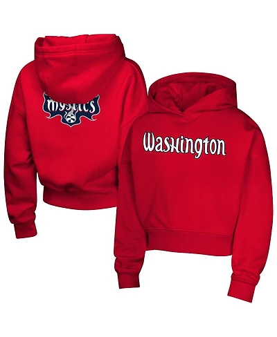 Outerstuff Big Girls Red Washington Mystics Top Closer Fashion Pullover Hoodie