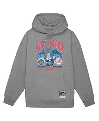 Mitchell & Ness Men's Heather Gray New York Yankees vs. Mets 2000 World Series Pullover Hoodie