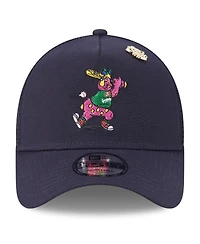 New Era Men's Navy Cleveland Guardians 2025 Big League Chew A-Frame 9FORTY Adjustable Trucker Hat