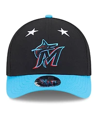 New Era Men's Black/Blue Miami Marlins 2025 Mlb All-Star Game 9FORTY M-Crown Adjustable Hat