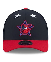 New Era Men's Navy/Red Baltimore Orioles 2025 Mlb All-Star Game Workout 9FORTY M-Crown Adjustable Hat