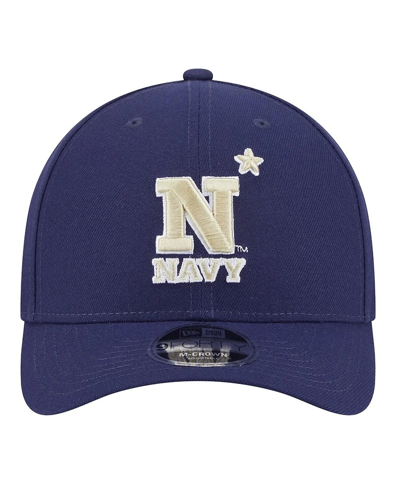 New Era Men's Navy Navy Midshipmen Team Collective 9FORTY M-Crown Adjustable Hat