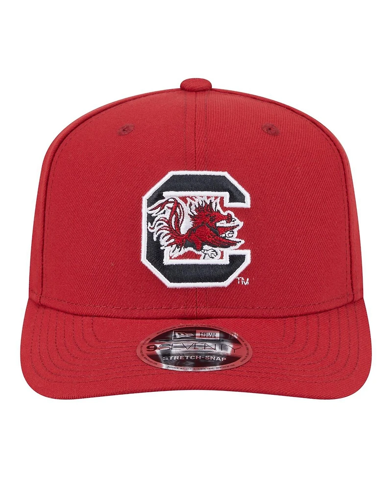 New Era Men's Garnet South Carolina Gamecocks Team Collective 9SEVENTY Stretch-snap Adjustable Hat