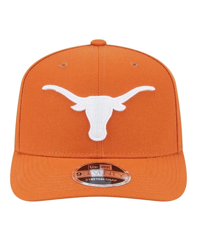 New Era Men's Texas Orange Texas Longhorns Team Collective 9SEVENTY Stretch-snap Adjustable Hat