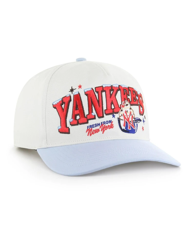 '47 Brand Men's Stone/Light Blue New York Yankees Parlor Hitch Adjustable Hat