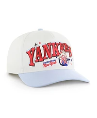 '47 Brand Men's Stone/Light Blue New York Yankees Parlor Hitch Adjustable Hat