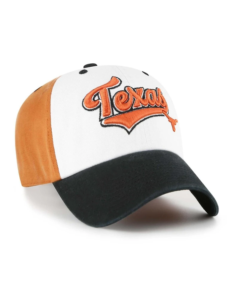 '47 Brand Big Boys and Girls Burnt Orange Texas Longhorns Scooter Clean Up Adjustable Hat