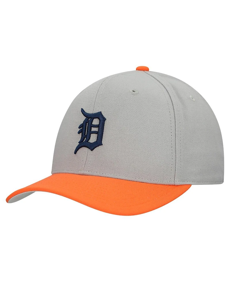 Mitchell & Ness Men's and Women's Gray Detroit Tigers Basic Pro Adjustable Hat