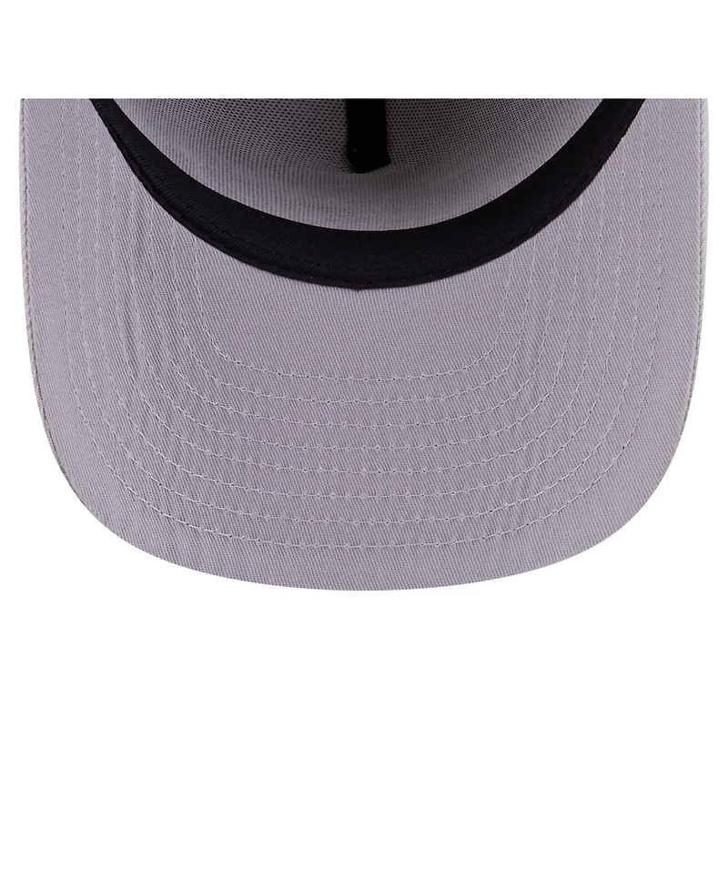 New Era Men's Gray San Jose Sharks Color Pack A-Frame 59FIFTY Fitted Hat