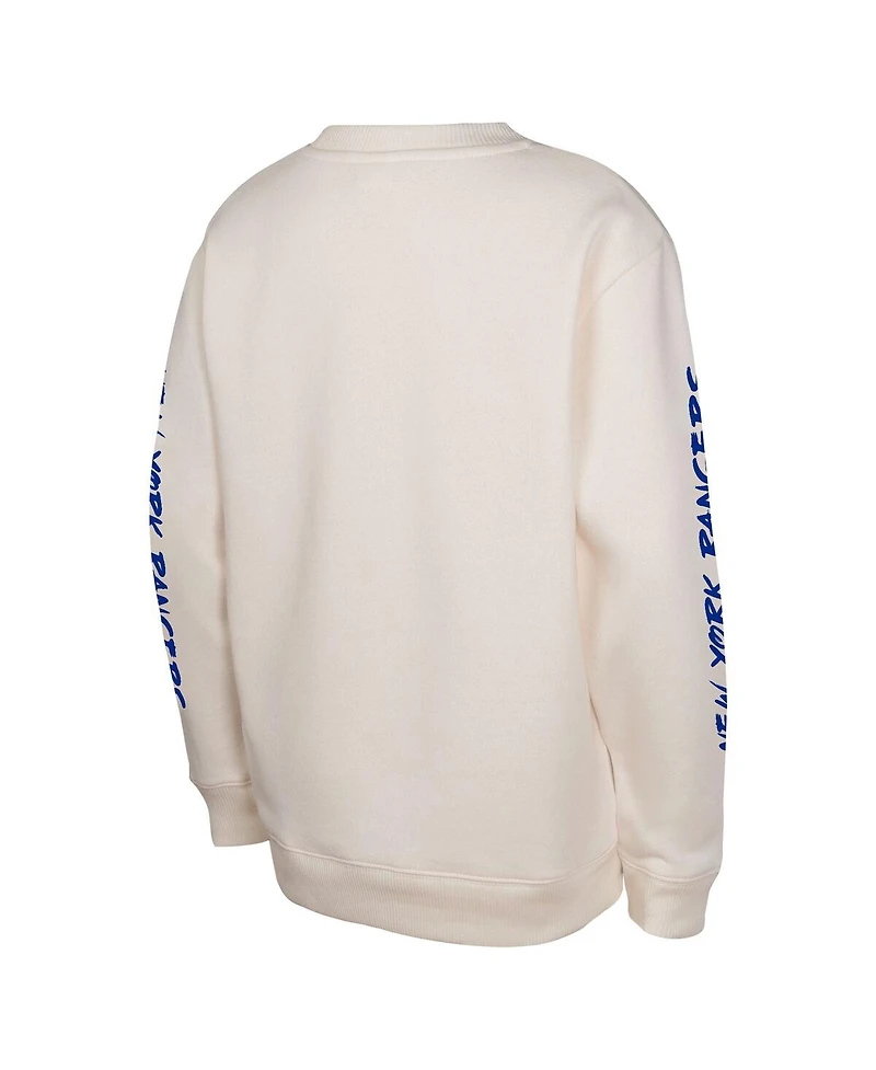 Outerstuff Big Boys and Girls Cream New York Rangers Star Power Pullover Sweatshirt
