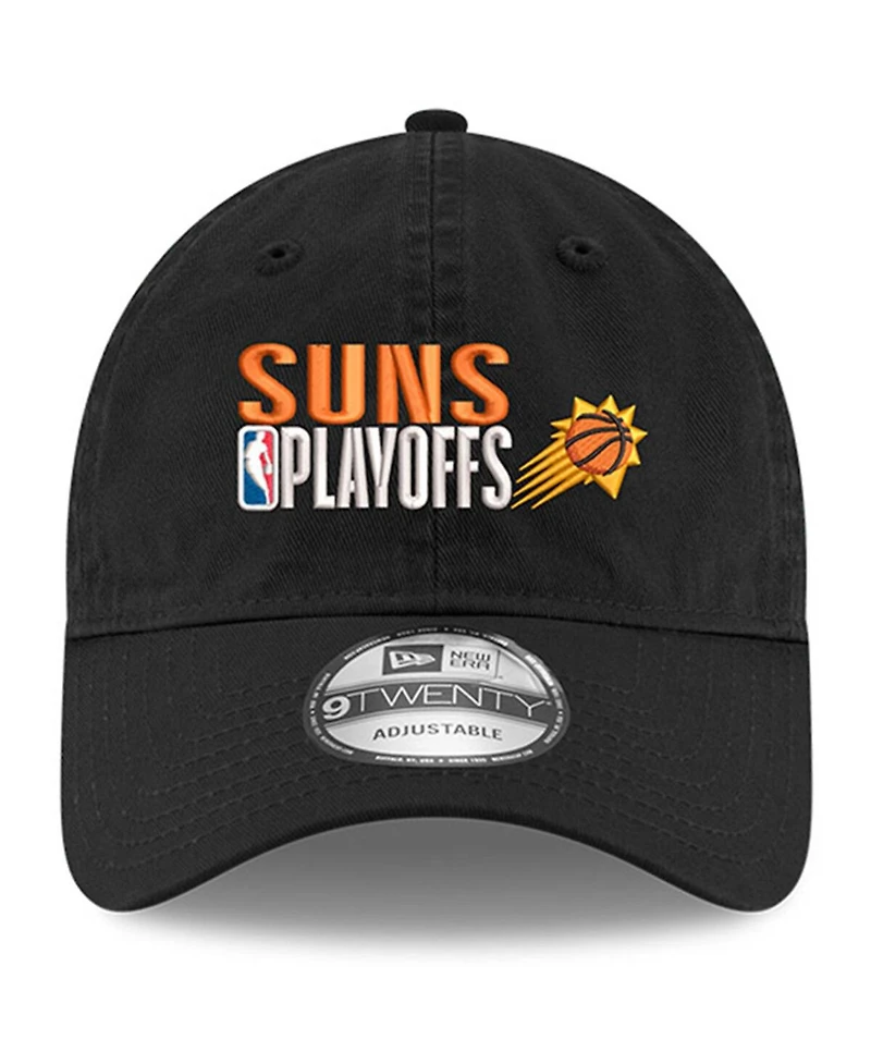 New Era Men's Black Phoenix Suns 2024 Nba Playoffs 9TWENTY Adjustable Hat