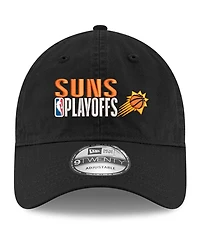 New Era Men's Black Phoenix Suns 2024 Nba Playoffs 9TWENTY Adjustable Hat