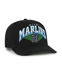 '47 Brand Men's Black Miami Marlins Pomona Hitch Adjustable Hat