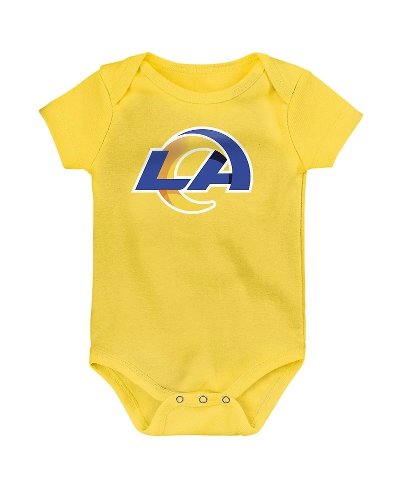 Outerstuff Baby Boys and Girls 3-Pack Los Angeles Rams Team Starter Bodysuit Set