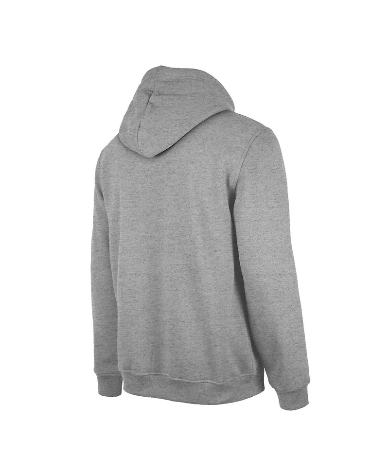 New Era Men's Heather Gray Jacksonville Jaguars Retro Pullover Hoodie