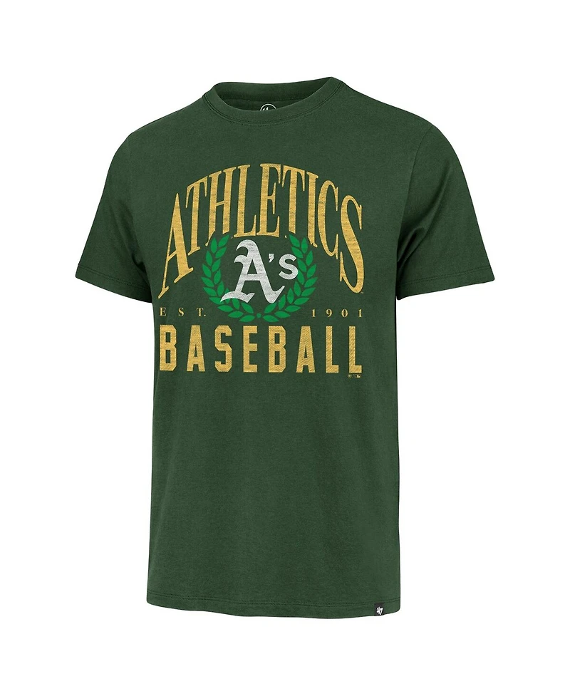 '47 Brand Men's Green Athletics Pitchout Franklin T-Shirt