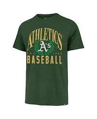 '47 Brand Men's Green Athletics Pitchout Franklin T-Shirt