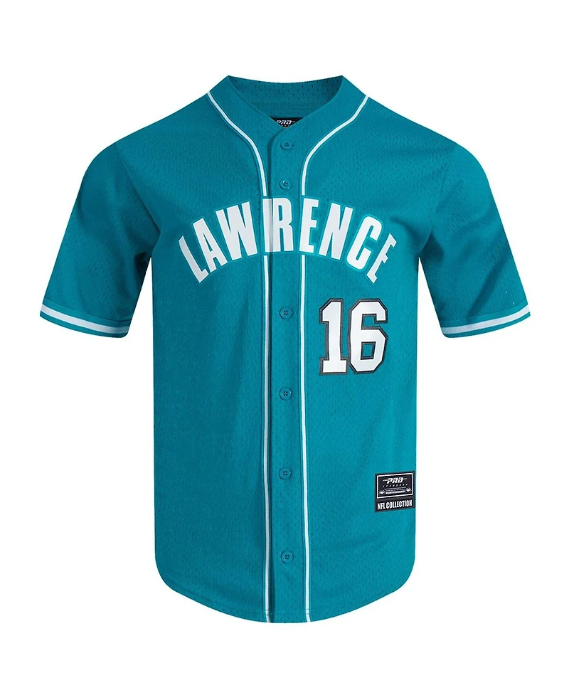 Pro Standard Men's Trevor Lawrence Teal Jacksonville Jaguars Mesh Button-Up Baseball Jersey