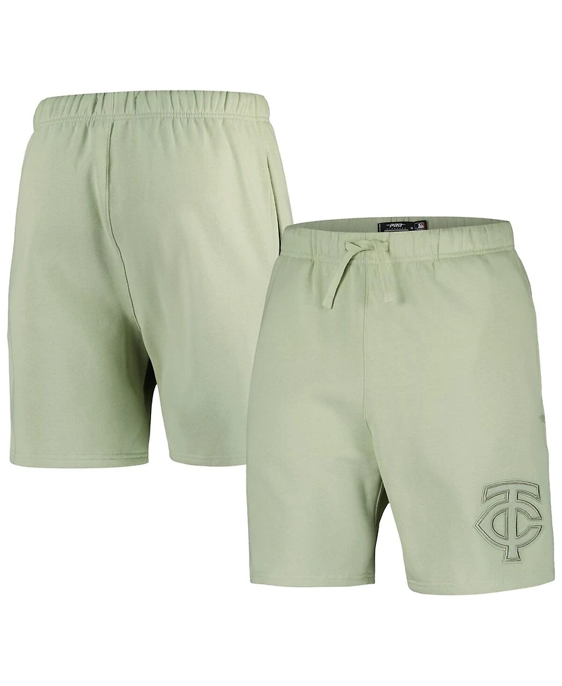 Pro Standard Men's Green Minnesota Twins Neutral Fleece Shorts
