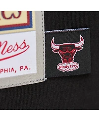 Mitchell & Ness Men's Black Chicago Bulls Hardwood Classics Contrast 2K Graphic T-Shirt