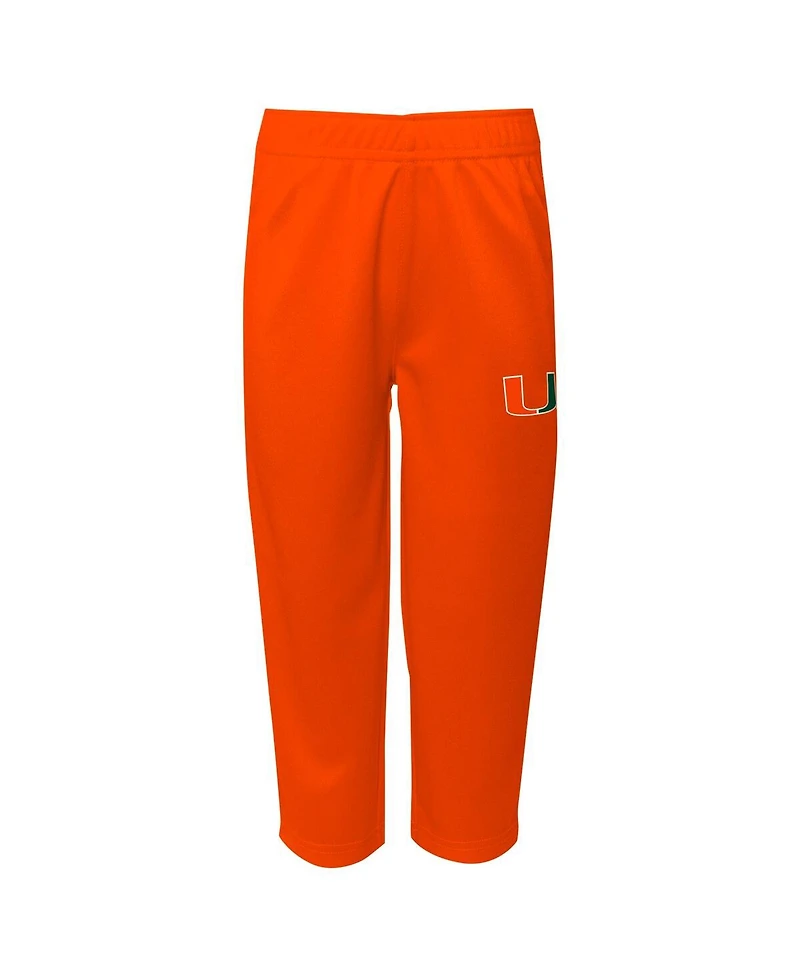 Outerstuff Big Boys and Girls Miami Hurricanes 2-Piece Red Zone Jersey Pants Set
