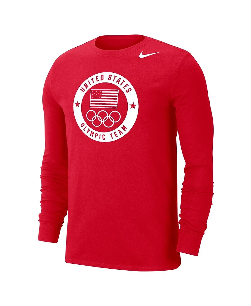 Nike Men's Team Usa Performance Long Sleeve T-Shirt