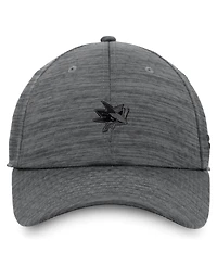 Fanatics Men's Heather Charcoal San Jose Sharks Authentic Pro Road Adjustable Hat