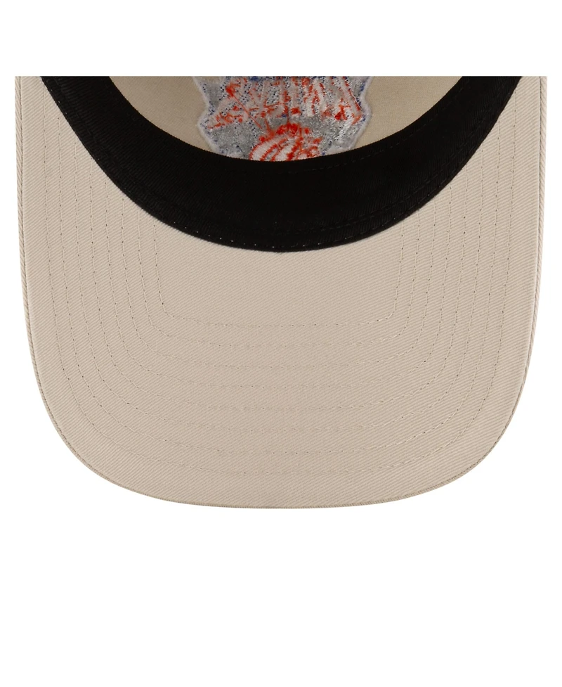 New Era Men's Tan New York Knicks Basic 9TWENTY Adjustable Hat
