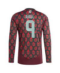 Adidas Men's Raul Jimenez Burgundy Mexico National Team 2024 Home Replica Player Long Sleeve Jersey
