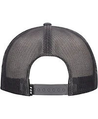 Fox Men's Graphite Fox Racing Race Crew Trucker Snapback Hat