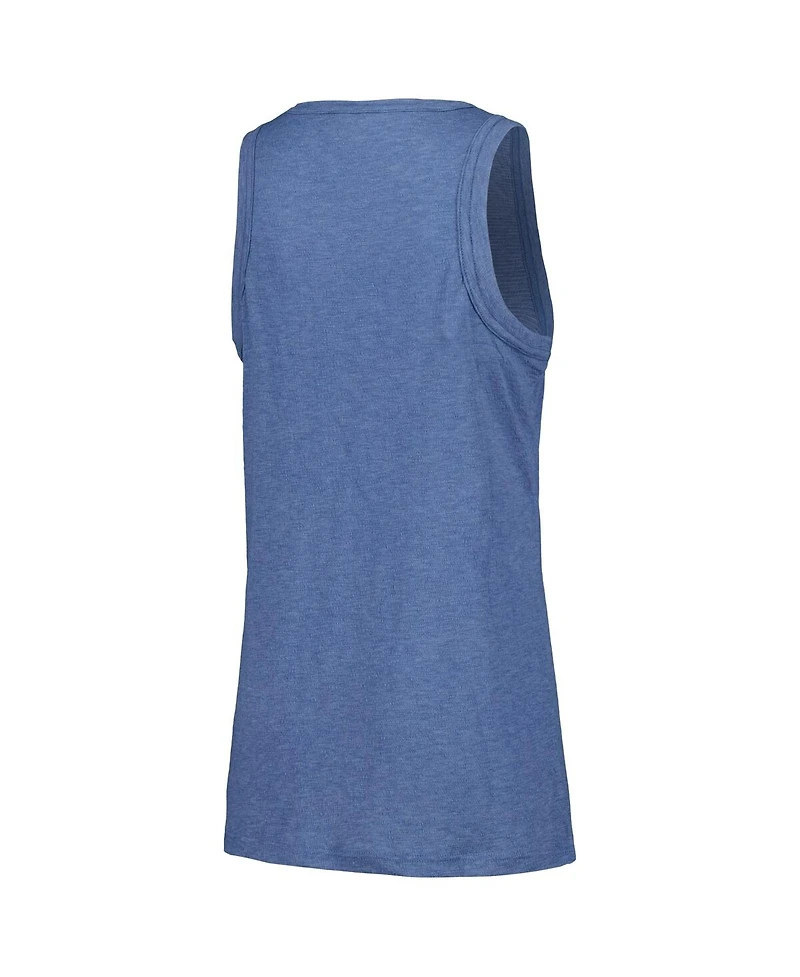 Soft As A Grape Women's Navy Tampa Bay Rays Gauze High Neck Tank Top