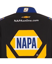 Jh Design Men's Black/Royal Chase Elliott Napa Full-Snap Twill Uniform Jacket