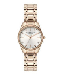 Olivia Burton Women's Egerton Rose Gold Tone Stainless Steel Bracelet Watch, 28mm