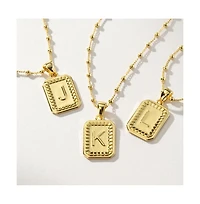 Uncommon James 14k Gold-Plated Sur Initial Necklace