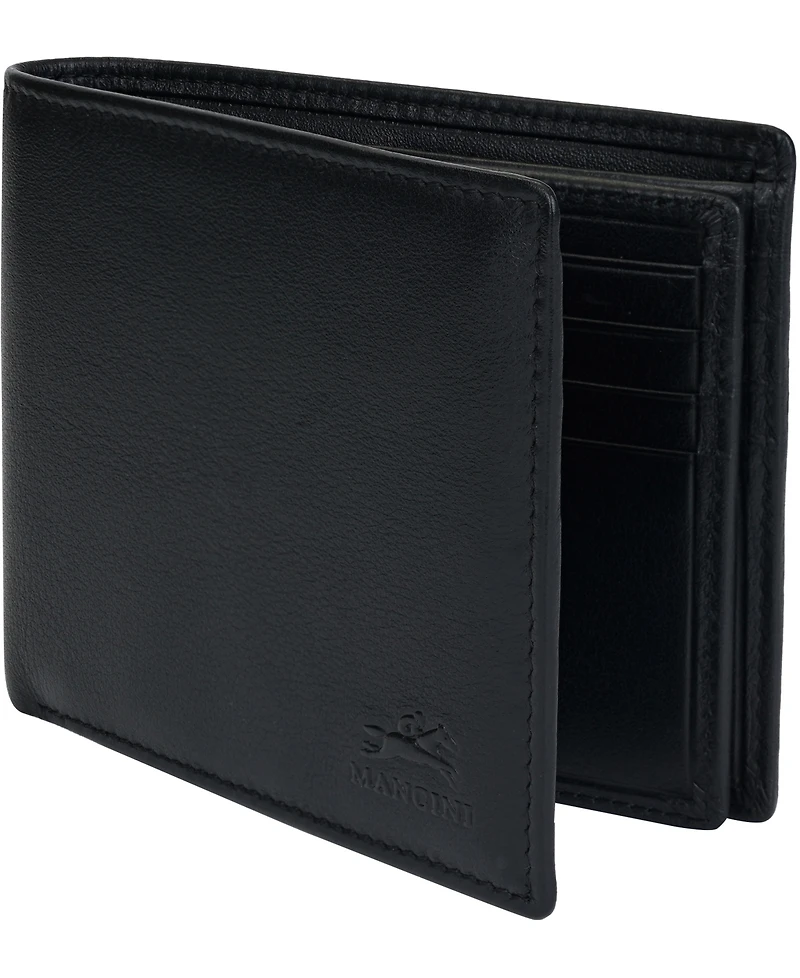 Mancini Men's Sonoma Rfid Secure Center Wing Wallet