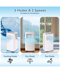 gaomon 10,000 Btu Portable Ac, 3-in-1 Cooling/Fan/Dry Unit for 560 Sq.Ft, Low Noise for Home & Office