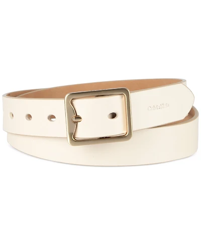 Calvin Klein Forged Center-Bar-Buckle Dress Belt