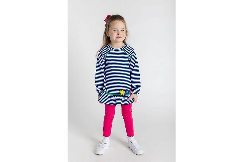 Florence Eiseman Knit Set With Sport Ball Flowers